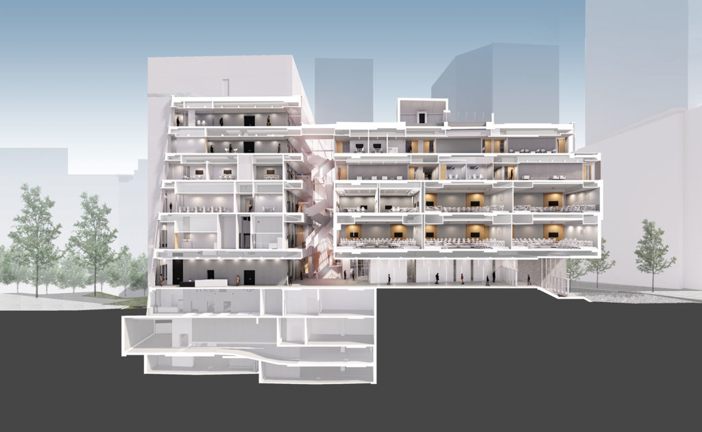 Transversal Section, East – West