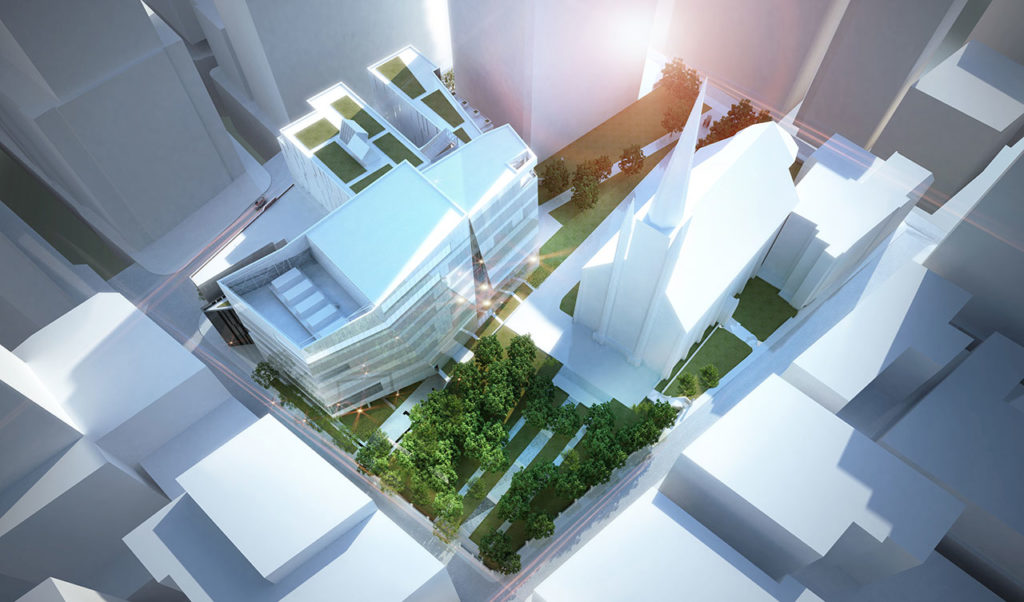 Aerial view of the site