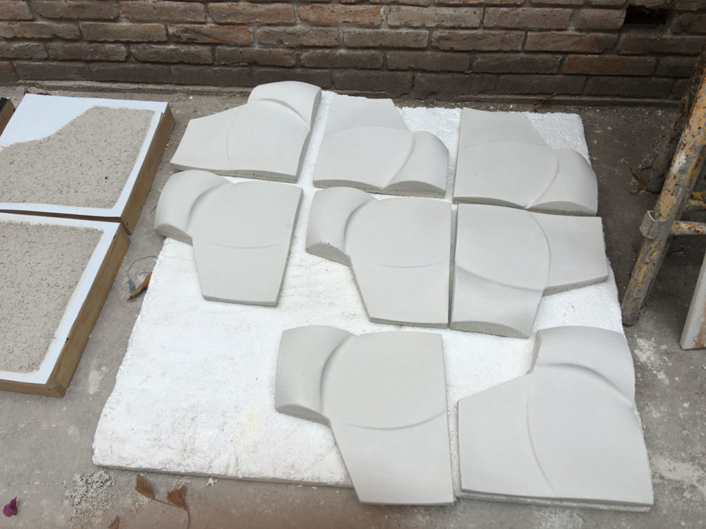 concrete silhouette pieces