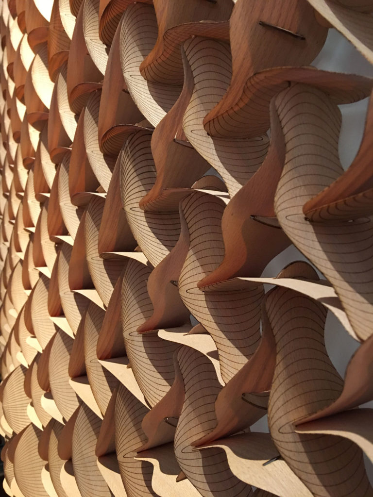 Detail wood sculpture