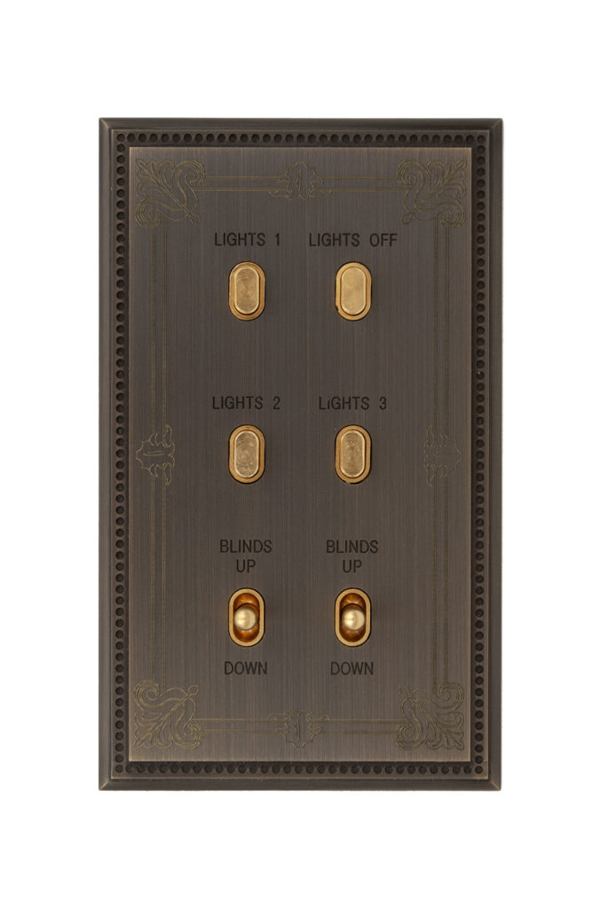 Solid brass, Bronze Médaille Foncé finish