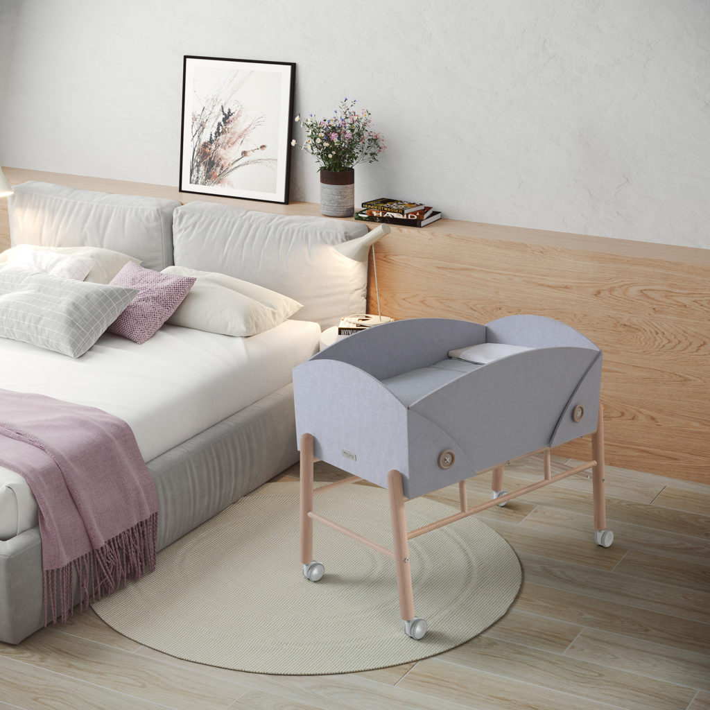 Cocoto, Ximo Roca Design mini-cradle that evolves with the baby