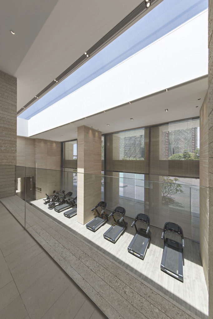 Corridor at yoga room area