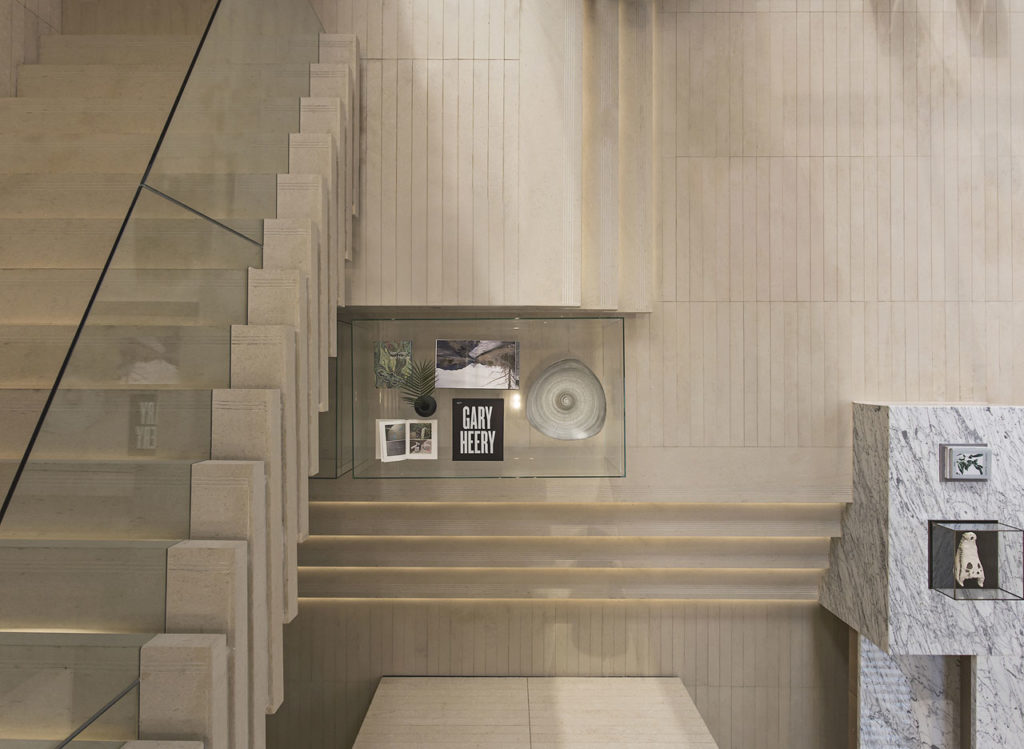 Decorations under stairs