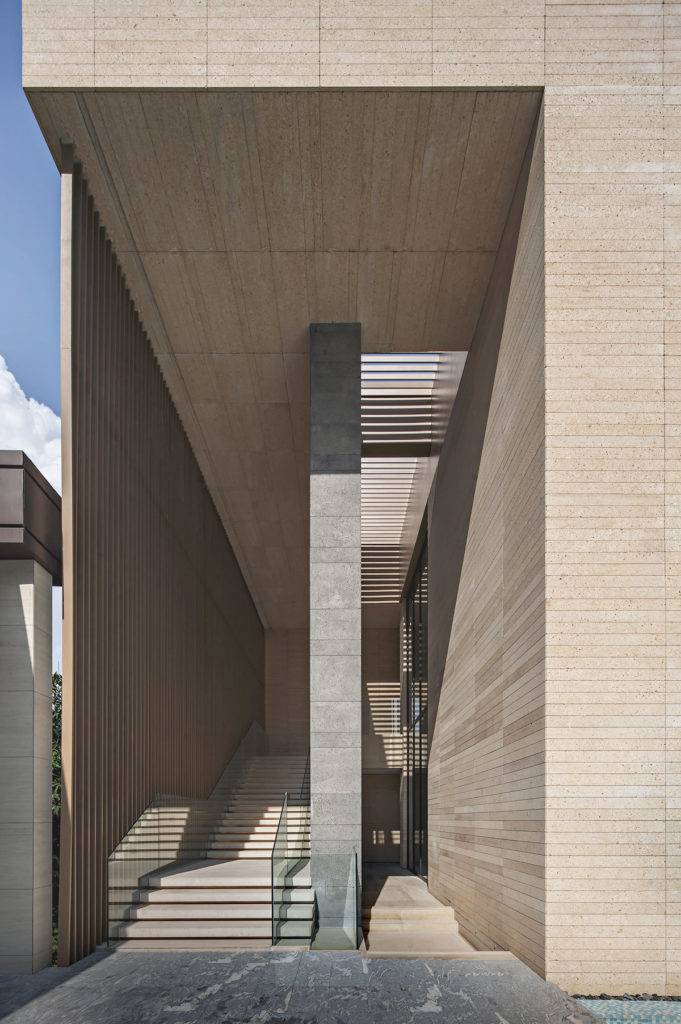 Corridor to swimming pool