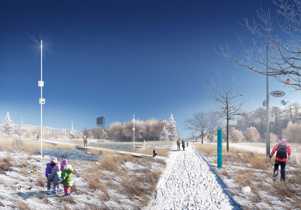 Philippe-Laheurte Park, Winter Perspective