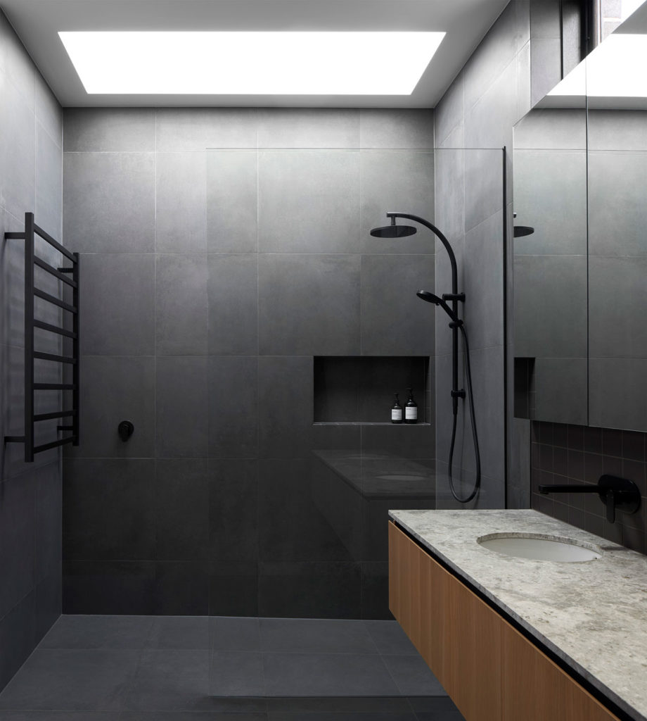 Torquay Beach House, a new contemporary home  celebrating raw concrete and exposed brick