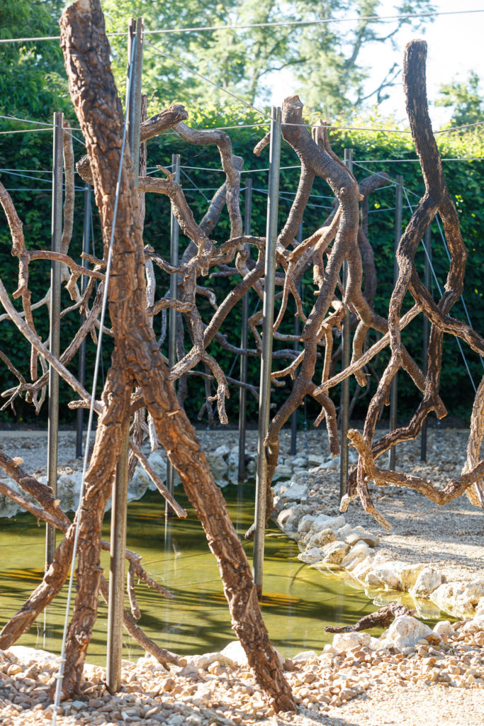 Paysage de Feu, Vazio S/A’s installation made with trees from the Cerrado