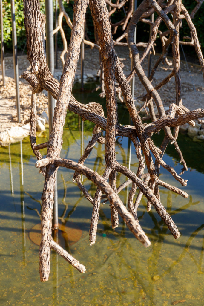 Paysage de Feu, Vazio S/A’s installation made with trees from the Cerrado