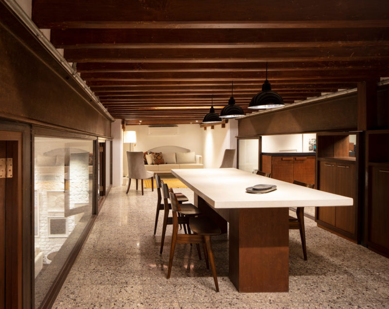 The huddle area in the mezzanine