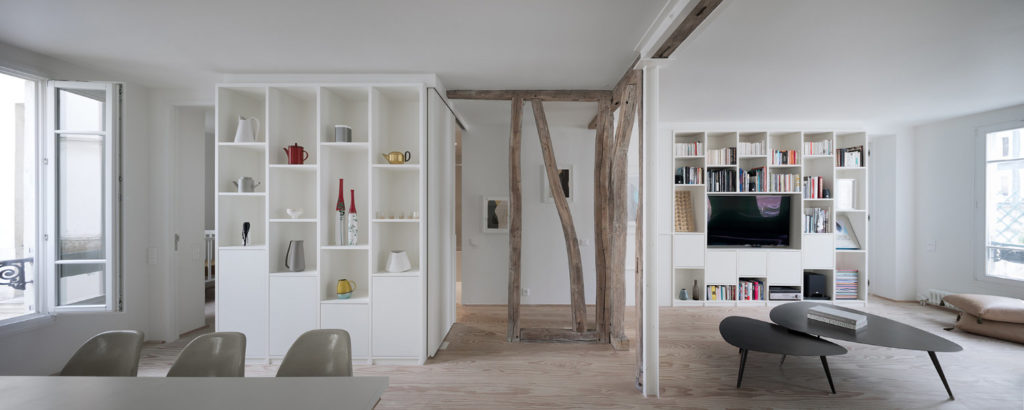 The living and dining areas