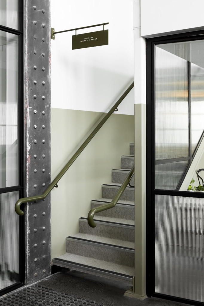 Stairs up to Mezzanine