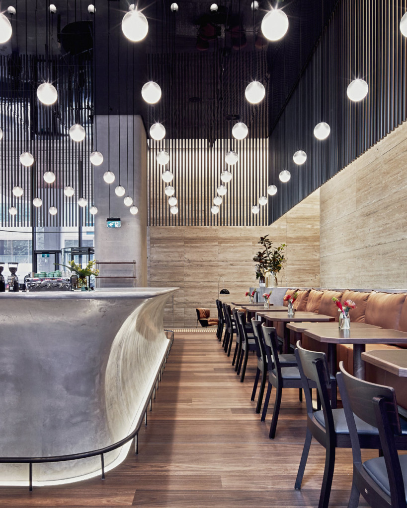 ADesignStudio’s custom lighting installation for BarLume