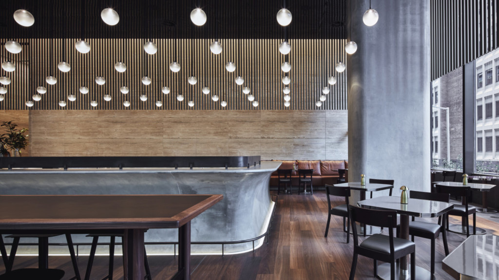 ADesignStudio’s custom lighting installation for BarLume