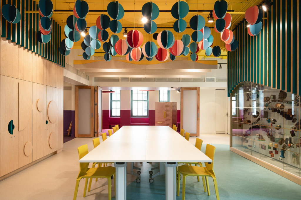 Pointe-à-Callière is getting a makeover and unveils its brand new colorful educational room