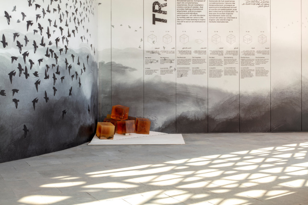 TRACES art installation situated on the Canada Pavilion site at Expo 2020 Duba