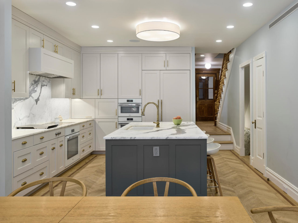 Custom-built kitchen - Historic Harlem House Modern Restoration by MESH Architectures