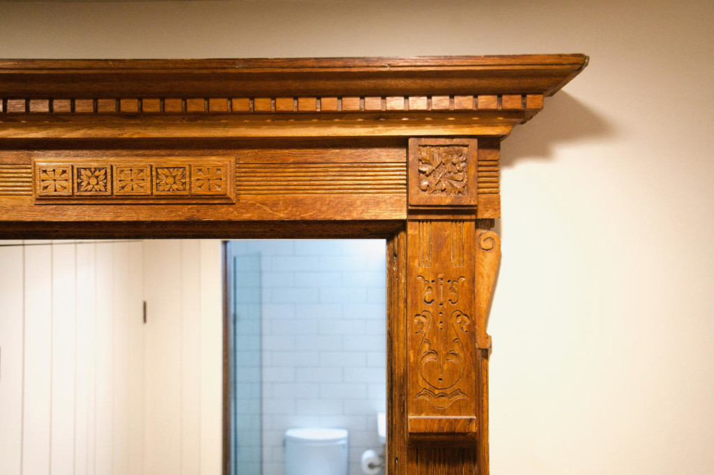 Door casing detail (original to house) - Historic Harlem House Modern Restoration by MESH Architectures