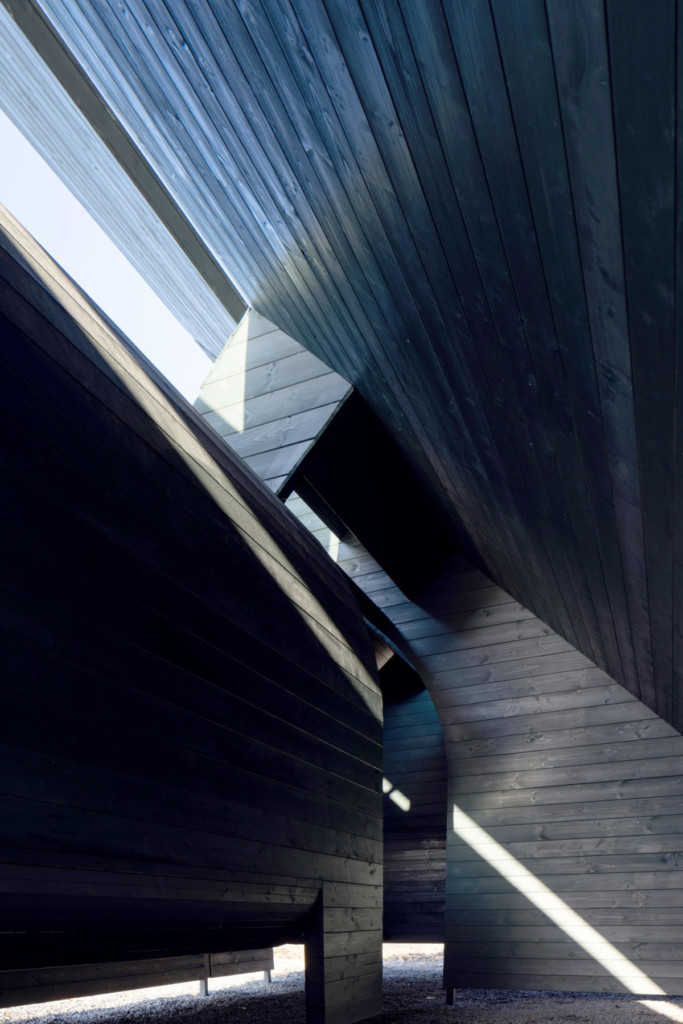 In the morning, space is awakened by the first light