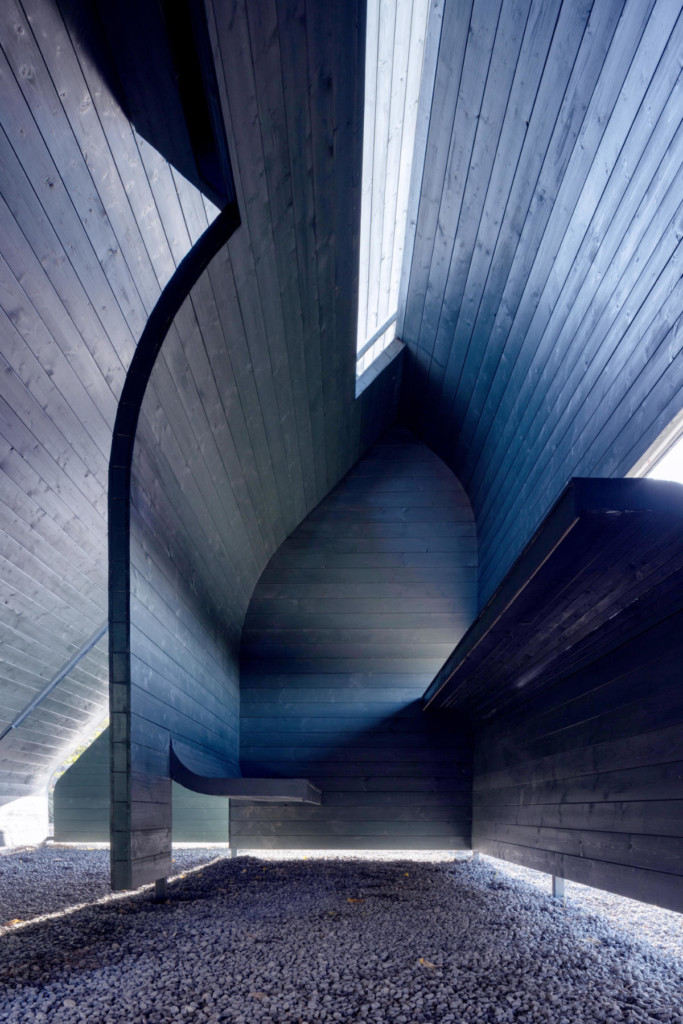 Sitting on the stone floor and meditate, feeling the wind and light