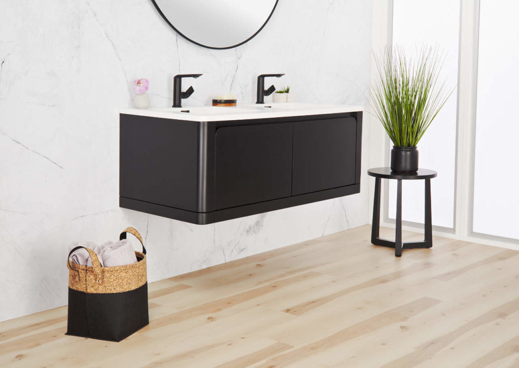 Bauhaus Vanity 48" Wall Mount, Black Matte