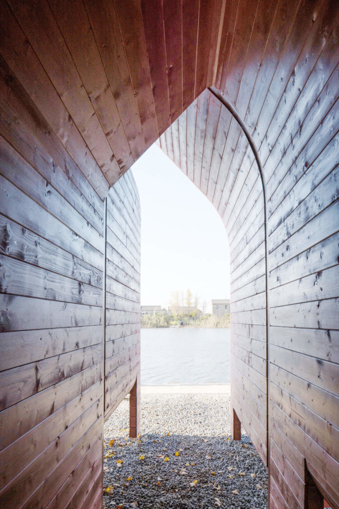 Wood Pavilion #2 Experiment on space prototype