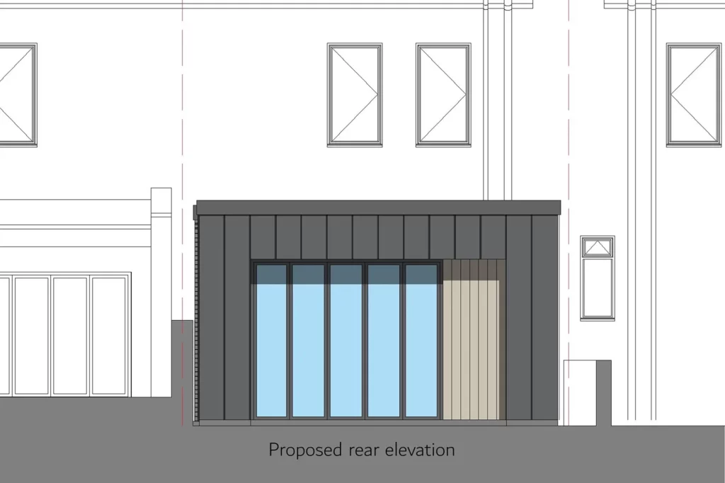 Proposed Rear elevation